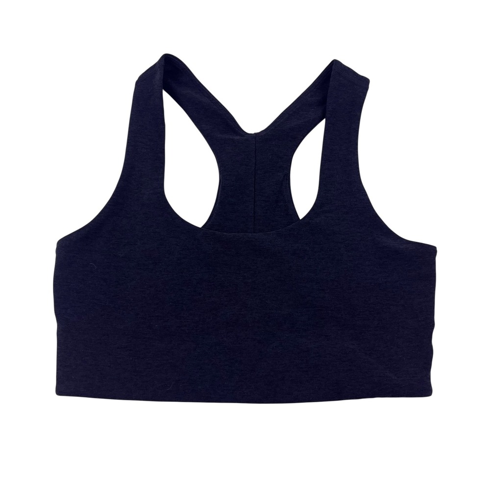 Beyond Yoga Grey Heather Racerback Sports Bra Size Small Activewear